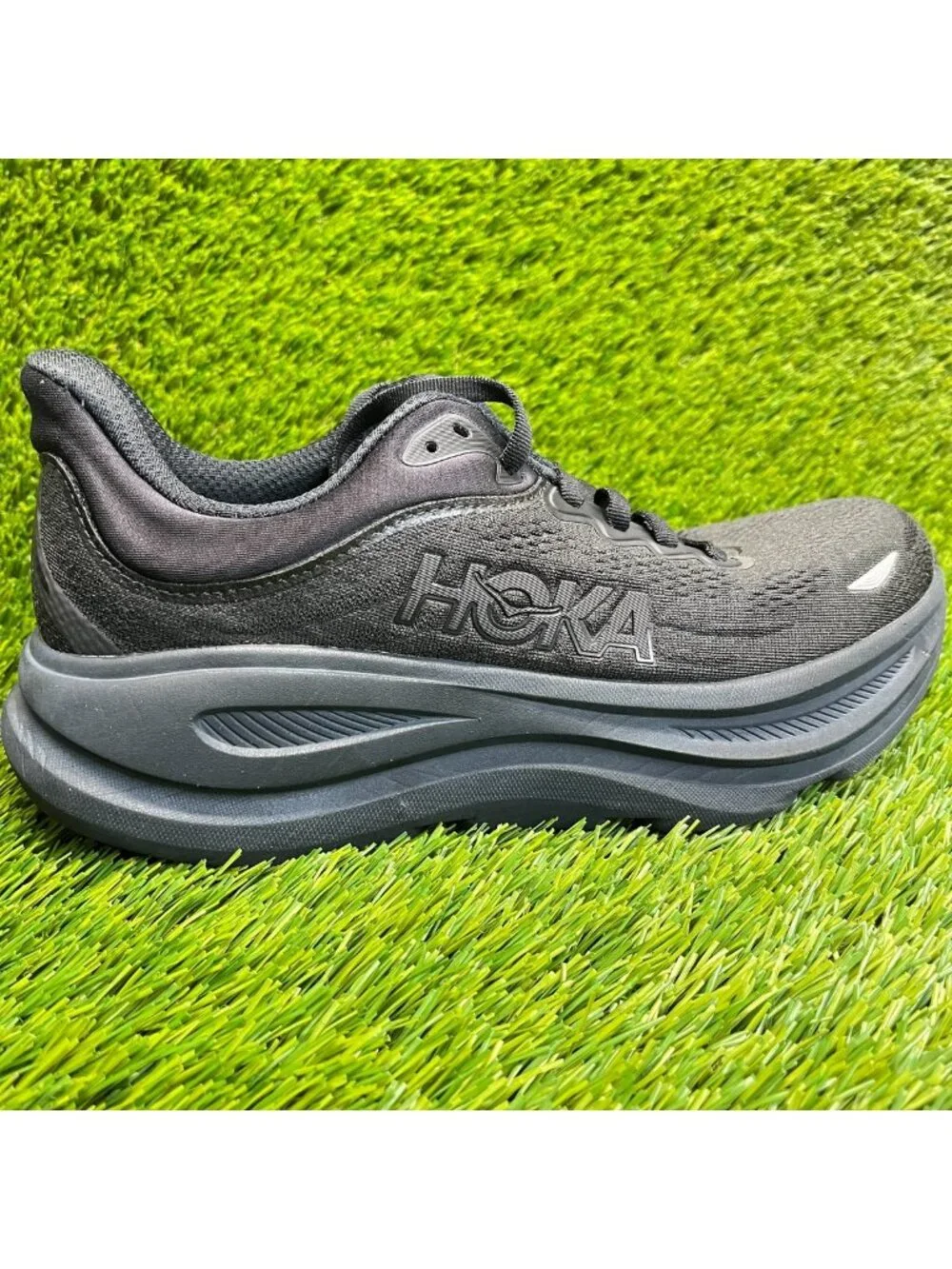 Hoka One One Bondi 9 Womens Size 8.5 Black Athletic Running Shoes Sneakers